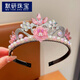默研（MOYAN）女童公主皇冠頭飾兒童冰雪奇緣王冠發(fā)箍寶寶艾莎發(fā)卡女孩生日發(fā)飾 粉色美樂(lè)蒂 A16-106 1個(gè)