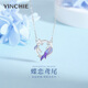 銀千惠925銀鳶尾花項(xiàng)鏈女士高級(jí)感輕奢花環(huán)吊墜520情人節(jié)生日禮物送女友 蝶戀鳶尾項(xiàng)鏈+七倉配送/當(dāng)次日達(dá) 玫瑰花禮盒送老婆/配首飾證書