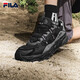 FILA 斐樂TREK滿天星老爹鞋男鞋新款休閑鞋時尚復(fù)古運動鞋跑鞋 黑/南極灰-BD 41
