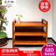 虎大師 紅木家具緬甸花梨（學(xué)名：大果紫檀）中式客廳簡單小鞋架進(jìn)門儲物架臥室收納架家具 鞋架