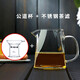 美斯尼 玻璃公道杯加茶漏套裝茶具配件茶濾網(wǎng)茶海分茶器功夫茶具配件 公道杯+茶濾
