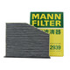 MANN FILTER曼牌空調(diào)濾芯適配曼牌途觀邁騰速騰高爾夫帕薩特尚酷夏朗空調(diào)格 CUK2939 12-18款夏朗
