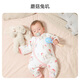 ibaby/英倫寶貝嬰兒連體衣新生兒哈衣兒童內衣男女童家居服寶寶爬服春 蘑菇兔嘰空氣層連體 59cm