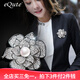 依特女士珍珠胸針精致時尚女款高檔胸針女衣服西裝西服胸花別針配飾品 銀色