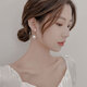 YaoYiZun珍珠耳釘女純銀耳環(huán)輕奢耳飾2026年新款高級感生日禮物女士銀飾 鋯石流蘇珍珠耳環(huán)（代寫(xiě)賀卡）
