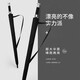 傘小滿 德國直桿雨傘男士長柄自動高爾夫雨傘大號高端勞斯萊斯商務貴賓傘迎超大雨傘雙人三人定制logo 黑色（黑膠款）120cm