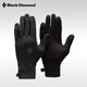 Black DiamondBD黑鉆輕量觸屏襯里男士抓絨手套滑雪健行防滑保暖手套女801808 Black M