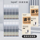 LOPET樂派直液式走珠筆黑色簽字筆水筆0.5mm中性筆速干學生考試專用筆刷題筆全針管碳素筆20支LT-0091