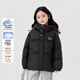 左西女童羽絨服冬季保暖2025新款兒童戶外三防面包服兒童外套冬裝 黑色【高密防鉆絨暖力升級】 160 cm【充絨量：132g】