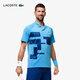 LACOSTE法國鱷魚(yú)男裝德約科維奇系列時(shí)尚拼色短袖Polo衫|DH2614 IDE/藍色/深藍色 M 4