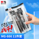 晨光（M&G）文具經(jīng)典款透明考試考場(chǎng)專(zhuān)用套裝中性筆+替芯+涂卡2B鉛筆+套尺+橡皮 考試/中高考/考研/考公11件套