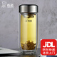 希諾（HEENOOR） 雙層玻璃杯抗菌鵝蛋泡茶杯隔熱男女士高檔車載水杯杯子免費(fèi)刻字 1927珠光本抗菌送杯套410毫升