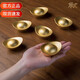 銅師傅擺件金元寶中號 《真金鎏鍍銅元寶》家居飾品 金元寶擺件創(chuàng  )意禮物 六只套裝