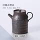 豐陶張生 仿柴燒薄胎手工粗陶茶壺陶瓷泡茶壺原礦鐵釉日式泡茶壺復古單壺帶過濾壺出水好 洋桶正把壺