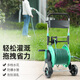 如沐洗車(chē)高壓水槍澆花水槍澆花神器自動(dòng)排管水管家用噴頭灌溉車(chē)收納架 新款自動(dòng)排管手推車(chē)50米花灑套裝