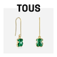 TOUS 桃絲熊新品Icon Color系列孔雀石耳墜耳環(huán)情侶禮物 孔雀石耳墜