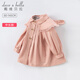 戴維貝拉（DAVE＆BELLA）兒童風(fēng)衣女童外套春秋女寶寶外衣春季幼兒開(kāi)衫小童春裝幼童小女孩 粉色 110 cm（建議身高100-110cm） cm（建議身高100-110cm）