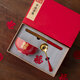 筷戈認干親碗筷禮品餐具禮盒套裝定制個(gè)人專(zhuān)屬碗周歲生日壽宴喬遷禮物 平安喜樂(lè )5寸啞光碗+筷勺【長(cháng)禮盒