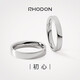 RHODON簡(jiǎn)約戒指銀飾素圈送女禮物情侶對(duì)戒男閉口光面經(jīng)典首飾婚戒珠寶 情侶款一對(duì)（留言尺碼） 尺碼及刻字聯(lián)系客服