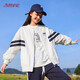 方糖姑娘初中生外套女新款2025大童高中學(xué)生學(xué)院風(fēng)春秋裝寬松運動(dòng)少女孩潮 20212BSQ白色外套 L