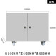 豹牌打印機柜復印機柜子放打印復印機底座工作臺落地打印柜放置柜 白色-長(cháng)600*寬600*高600mm