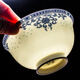 瑾睿茗瓷景德鎮(zhèn)陶瓷碗防燙手家用中式青花瓷米飯碗10個(gè)只裝高腳碗禮品 4.5英寸玲瓏富貴【10個(gè)裝】