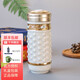 乾唐軒【活瓷杯官方授權】吉星大乾坤鎏金隨身杯雙層陶瓷水茶杯商務(wù)禮品 雪花白+金+鉆（禮盒包裝）