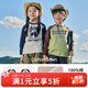 棉花堂2件裝【100%棉】?jì)和L(cháng)袖T恤女童打底衫男童上衣寶寶衣服抗菌cps 組合一:咖色,米色 140