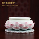 戴玉堂 陶瓷蓮花香爐插香爐 線香爐佛前供奉佛具用品家用室內(nèi)熏香爐擺件 8吋蓮花香爐 D14-99C