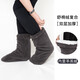IMPRESSWIT秋冬天睡覺(jué)穿的襪子加絨加厚款冬季羊羔絨棉保暖腳套寬松睡眠襪女 JT04貓咪灰復合 雙層加厚 男款