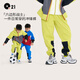 Q21兒童六邊形戰(zhàn)士軟殼褲子男女童加絨防風(fēng)防雨保暖長(zhǎng)褲秋冬新款 炭黑色 140