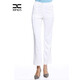 邢氏女裝春秋季休閑褲女直筒高腰褲子女長(cháng)褲 白色 46(170/86B)