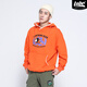 LIGHTNING BEAR潮牌IP小熊印花連帽衛衣男韓版插袋年秋冬新品原創(chuàng  )漫畫(huà)oversize 橘色 4XL