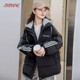 方糖姑娘羽絨棉服少女面包服冬季2024新款大童高初中學(xué)生棉衣棉襖加厚外套 2618DYR黑色 L