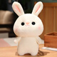 嬰果小島小兔子玩偶布娃娃圣誕節禮物生日送女朋友女孩子兒童毛絨玩具公仔 白兔（無(wú)毛衣）【35cm】