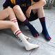 革斤威五指襪分趾襪情侶休閑運動(dòng)ins潮流多色中高筒五趾襪潮襪男女襪子 情侶五趾潮襪5雙裝