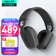 羅技（Logitech）Zone Vibe 100無(wú)線藍(lán)牙耳機(jī) 頭戴式辦公耳機(jī) 降噪耳機(jī) 20小時(shí)續(xù)航 視頻會(huì)議筆記本耳機(jī)頭戴式通話 Zone vibe 100 黑色