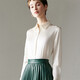 顏域（YANYEE） 顏域女裝百搭長(cháng)袖氣質(zhì)襯衣女秋裝2024新款OL職業(yè)襯衫女 白色 S