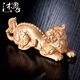 沐恩金絲楠木老料實(shí)木雕刻手把件 貔貅100*42*35mm