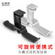 比博歐 金屬創(chuàng)意頭戴雙耳機(jī)支架網(wǎng)咖監(jiān)聽耳機(jī)掛架桌面鎖夾耳機(jī)架子展示架旋轉(zhuǎn)雙耳機(jī)支架網(wǎng)吧耳機(jī)配件 銀色【雙耳機(jī)旋轉(zhuǎn)款，金屬支架】