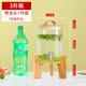 志方益耐熱玻璃果汁罐商場(chǎng)酒店自助飲料桶可樂(lè)桶容器家用冷水壺帶龍頭 【竹蓋】3升+龍頭+底座