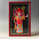 紅泥坊中國(guó)特色人物泥人張京劇臉譜家居飾品擺件掛件中國(guó)風(fēng)禮物商務(wù)禮品 花木蘭 長(zhǎng)黑底 21*34*4cm