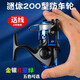 趙太公200型海竿輪掌中寶袖珍款漁輪魚(yú)線(xiàn)輪紡車(chē)輪漁具 紅色 帶線(xiàn)紡車(chē)輪 200型