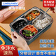 卡斯蘭車(chē)載加熱飯盒12V24V220V車(chē)家使用免注水插電帶飯餐盒多功能熱飯加 墨綠4格送餐具【車(chē)家兩用】