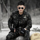 盾郎迷彩服套裝男春夏季純棉戶(hù)外戰術(shù)訓練多口袋軍訓透氣耐磨工作服純棉黑鷹（透氣 舒適）175=XL【建議130-150斤
