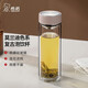 希諾（HEENOOR）雙層玻璃杯男女士商務(wù)泡茶杯便攜戶外大容量水杯家用隔熱防燙杯子 沙灘灰-320ml-車載款（XN-6616） 禮盒裝