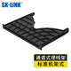 SK-LINK 通道式理線架 19英寸機(jī)架式機(jī)柜1U網(wǎng)絡(luò)理線架網(wǎng)線線纜理線器 適用于深度600mm機(jī)柜