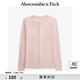 ABERCROMBIE & FITCH女裝經(jīng)典小麋鹿美式復古辣妹性感修身V領長袖T恤KI139-5270 淺粉色 S (165/92A)