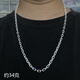 百氏銀誠999足銀男女銀項鏈中長(cháng)款卡家實(shí)心銀鏈子日韓白銀氣質(zhì)簡(jiǎn)約休閑 約34克（長(cháng)約65cm）