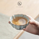 陶云尚手捏花汝窯茶杯開片可養(yǎng)哥窯主人杯個(gè)人單杯陶瓷功夫茶具茶碗禮盒 汝窯手捏花杯【蓮花杯-天青】